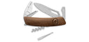 Couteau suisse Swiza SH03 tire-tique Allmatt bois lame ondulée ouverture une main