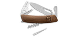 Couteau suisse Swiza SH03 tire-tique Allmatt bois lame ondulée ouverture une main