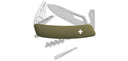 Couteau suisse Swiza SH03 tire-tique Allmatt synthétique lame ondulée une main