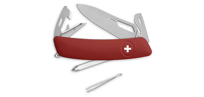 Couteau suisse Swiza SH04 Allmatt ouverture une main tournevis cruciforme n°1-3