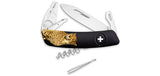Couteau suisse Swiza TT03 Tick Tool Leopard tire-tique à loupe 11 fonctions