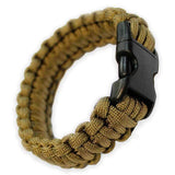 Accessoire de survie Bracelet paracorde Bulldog Tactical - Coyote - Welkit.com