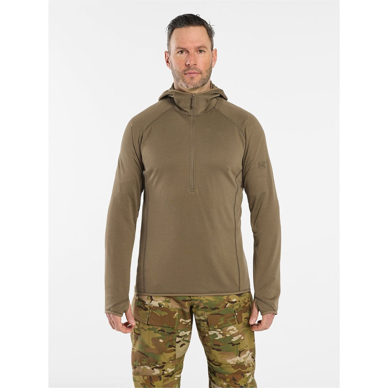 Veste polaire Arc'teryx LEAF Delta AR Half Zip Hoody en Polartec Power Dry à capuche