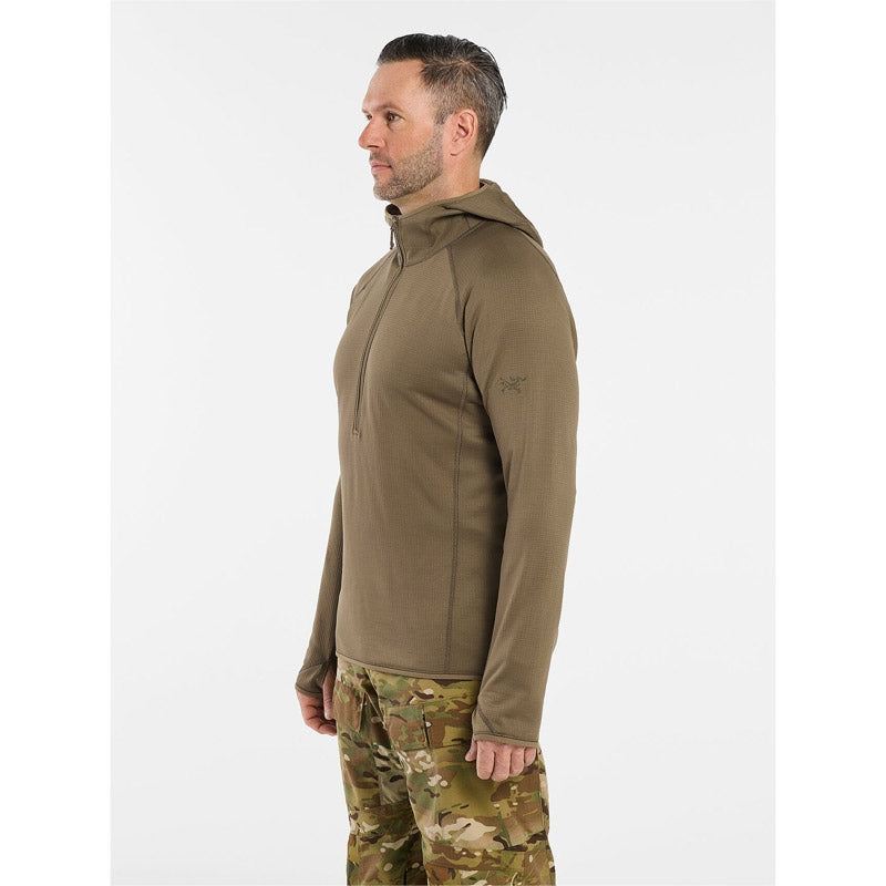 Veste polaire Arc'teryx LEAF Delta AR Half Zip Hoody en Polartec Power Dry à capuche