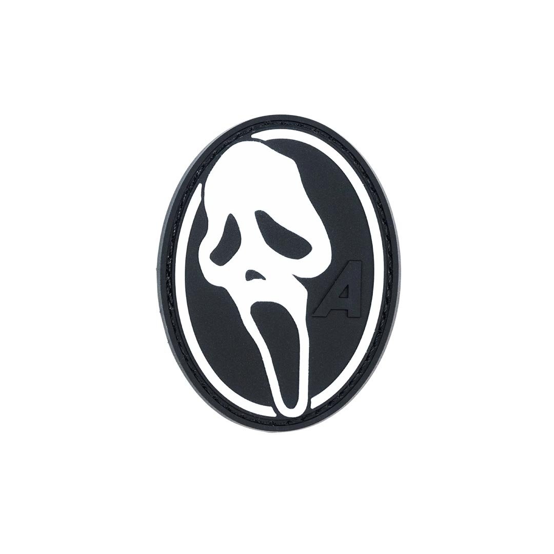 Écusson Arktis Ghostface en PVC phosphorescent visible dans l'obscurité