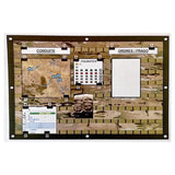 Panneau MOLLE Arktis W194 SMOC OPS souple pour affichage des ordres en poste