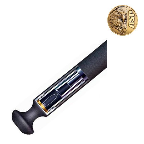 Bouchon arrière ergonomique ASP Leverage Cap Electroless pour bâton Friction-Loc
