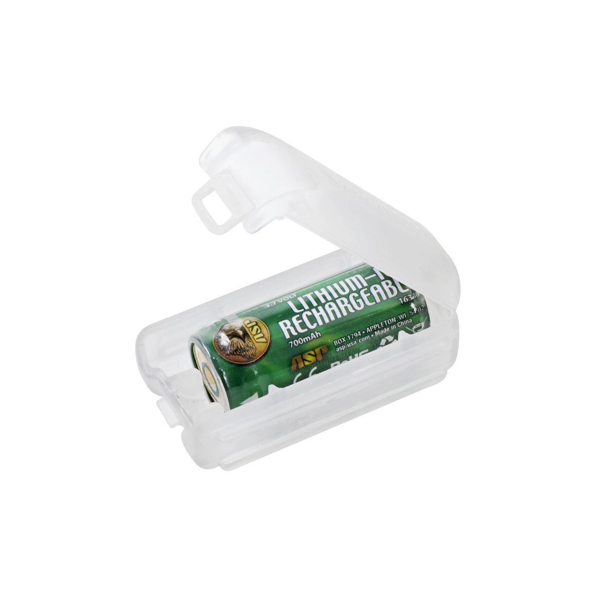 Batterie rechargeable ASP 16340 lithium-ion 3,7 V 700 mAh avec Link Case