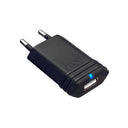 Chargeur mural USB ASP à deux broches pour prise européenne avec témoin de charge