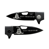 Couteau pliant PDK Engraver's Edition Battle Rattle ASP lame AUS-8 de 8,89 cm