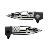 Couteau de service PDK Engraver's Edition Bird's The Word ASP acier AUS-8
