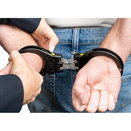 Menottes articulées ASP Ultra Plus arcs aluminium deux crans cadre 7075 T6