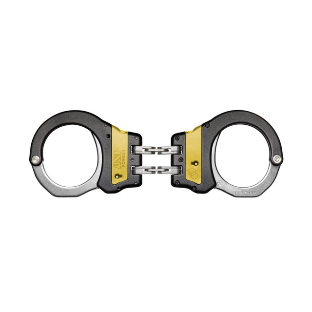 Menottes Ultra Plus Hinge identif Acier Jaunes 1 Pawl ASP