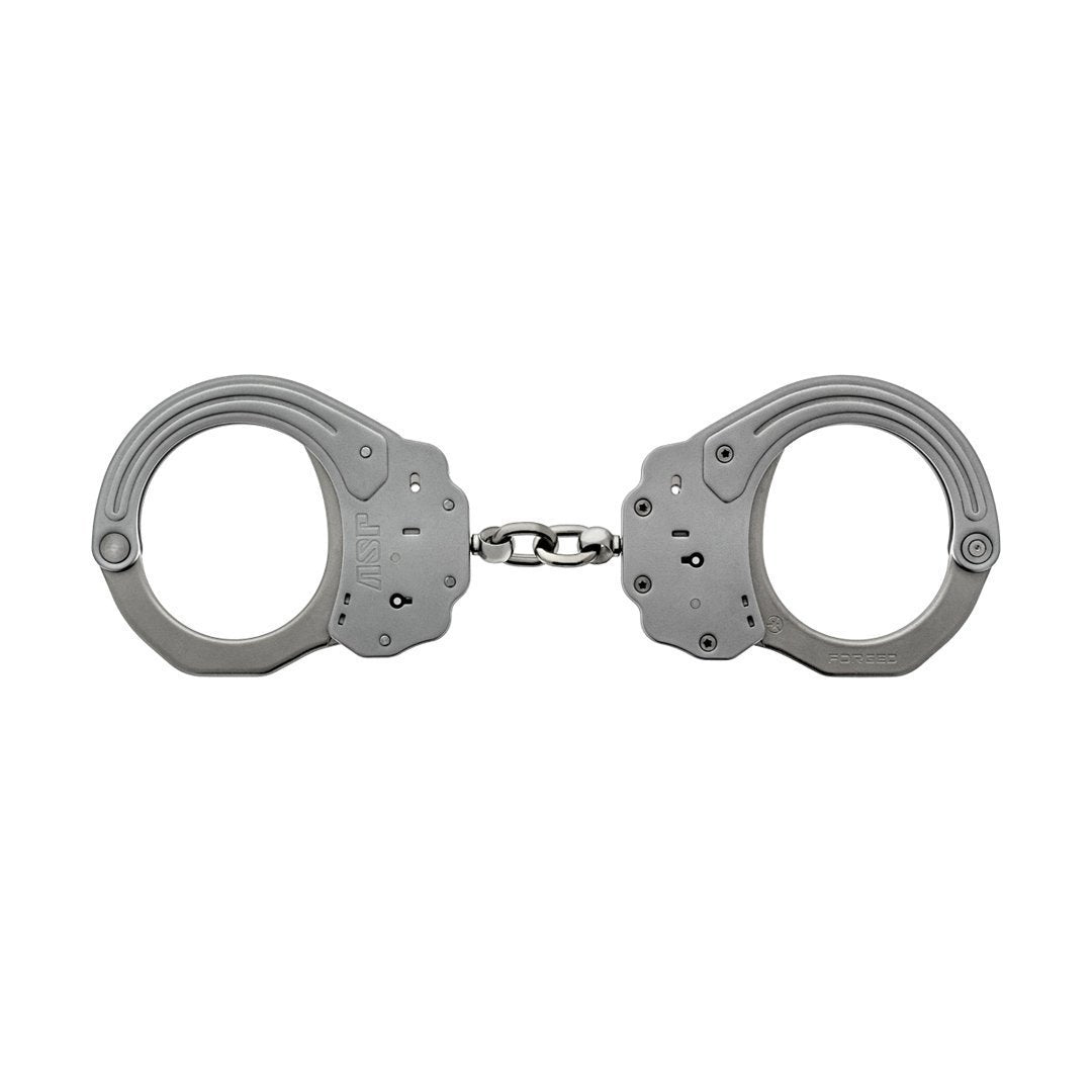 Menottes à charnière Sentry ASP acier inoxydable 231 x 79 mm quatre pivots