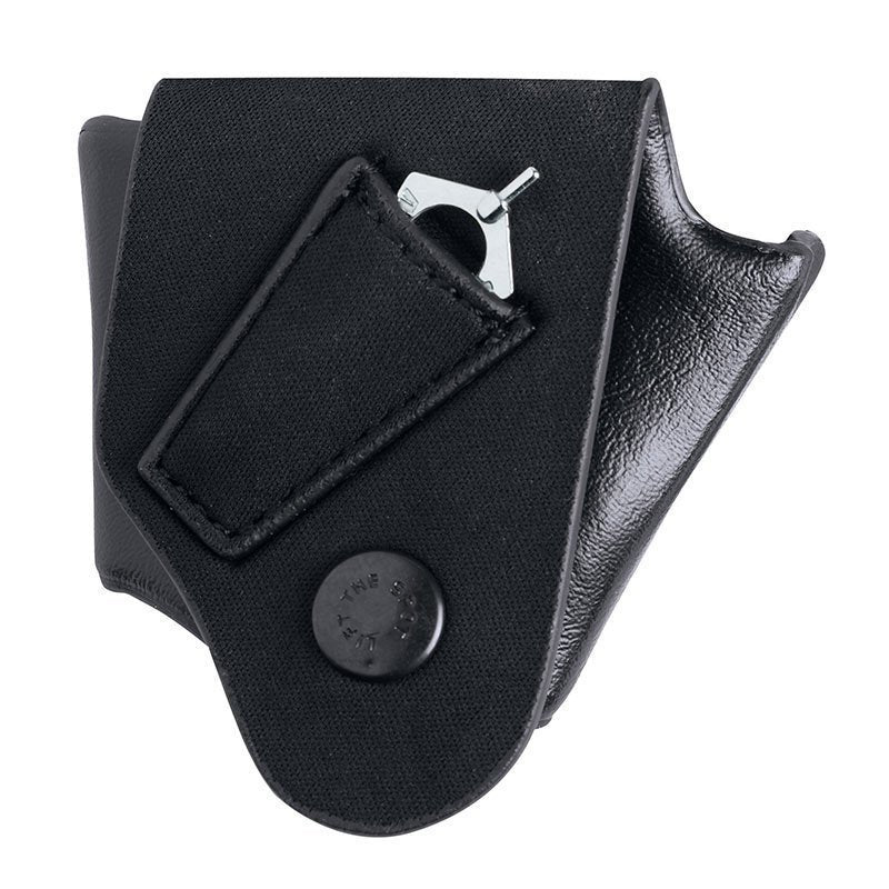 Porte-menottes compact Investigator ASP en cuir avec emplacement pour clef fournie