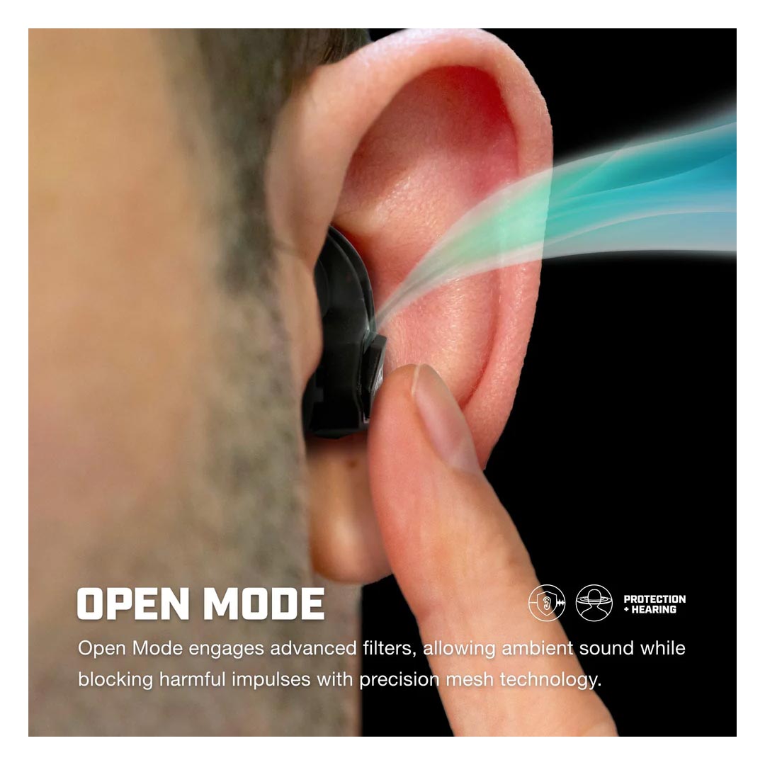 Bouchons d'oreilles AXIL X30i Impulse à valve commutable SNR 25 dB et IPIL 31 dB en mousse