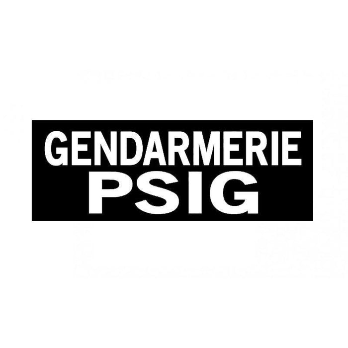 Bandeau rétroréfléchissant GENDARMERIE Patrol Equipement - Noir - Gendarmerie PSIG - 3 X 10 cm - Welkit.com - 3662950091964 - 11