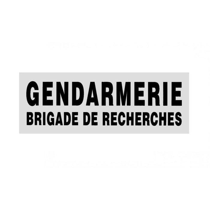 Bandeau rétroréfléchissant GENDARMERIE Patrol Equipement - Blanc - Gendarmerie PSIG - 3 X 10 cm - Welkit.com - 3662950092404 - 3