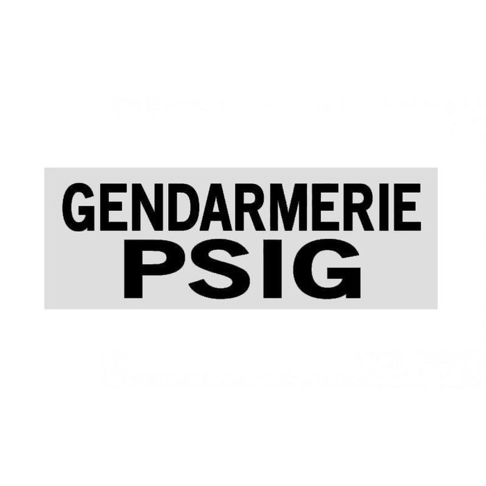 Bandeau rétroréfléchissant GENDARMERIE Patrol Equipement - Blanc - Gendarmerie PSIG - 3 X 10 cm - Welkit.com - 3662950092404 - 2