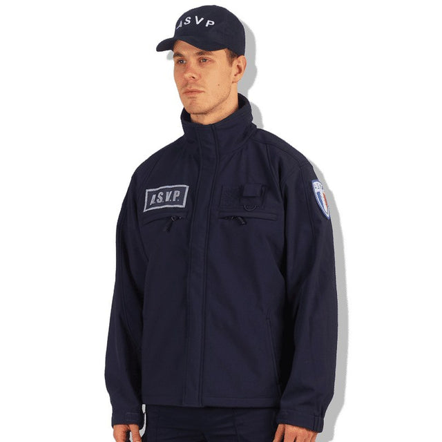Blouson softshell A.S.V.P. GK Professional imperméable respirant col à cordon élastique