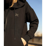 Cardigan à capuche femme GK Undercover Anonymous maille 350 g/m² deux poches