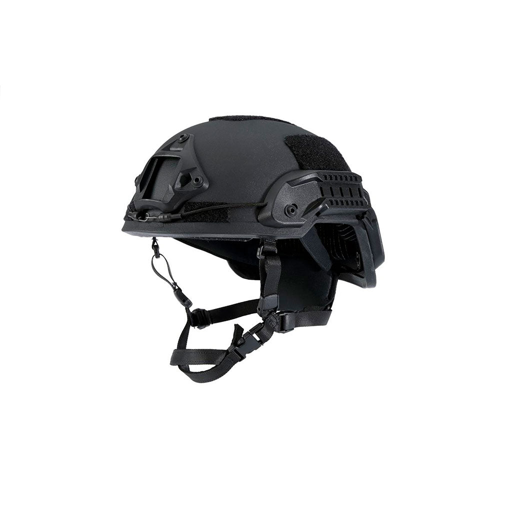 Casque balistique PGD Arch NIJ IIIA en aramide Kevlar, coque de 1,15 kg et rails latéraux