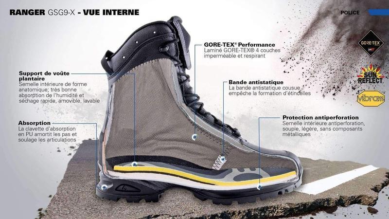 Chaussures GSG9-X Haix - Noir - 40 EU / 6.5 UK - Welkit.com - 2000000348285 - 4