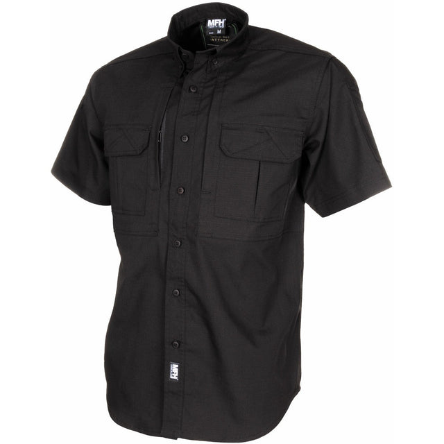 Chemise Attack à manches courtes MFH - Noir - Welkit.com