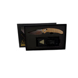 Couteau pliant Ares Bush Lord verrouillage par axe mobile et lame sur roulements à billes