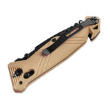Couteau pliant Ares CAC armée française lame Nitrox brise-vitre et clip réversible