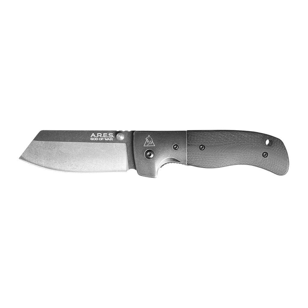 Couteau pliant outil Ares Massive Black lame acier 440 manche G10 22 cm hors tout