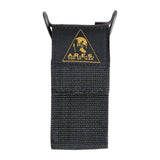 Couteau pliant Ares Mini Dague lame de 8 cm manche métal ajouré avec étui de ceinture