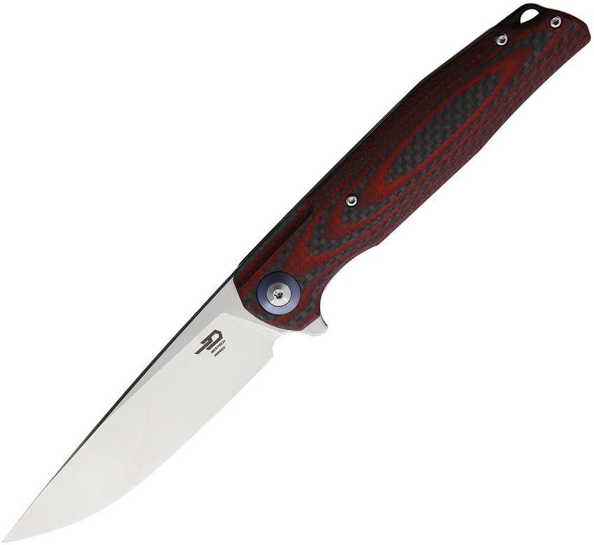 Couteau pliant ASCOT LINERLOCK RED G10/CF Bestech Knives - Autre - Welkit.com