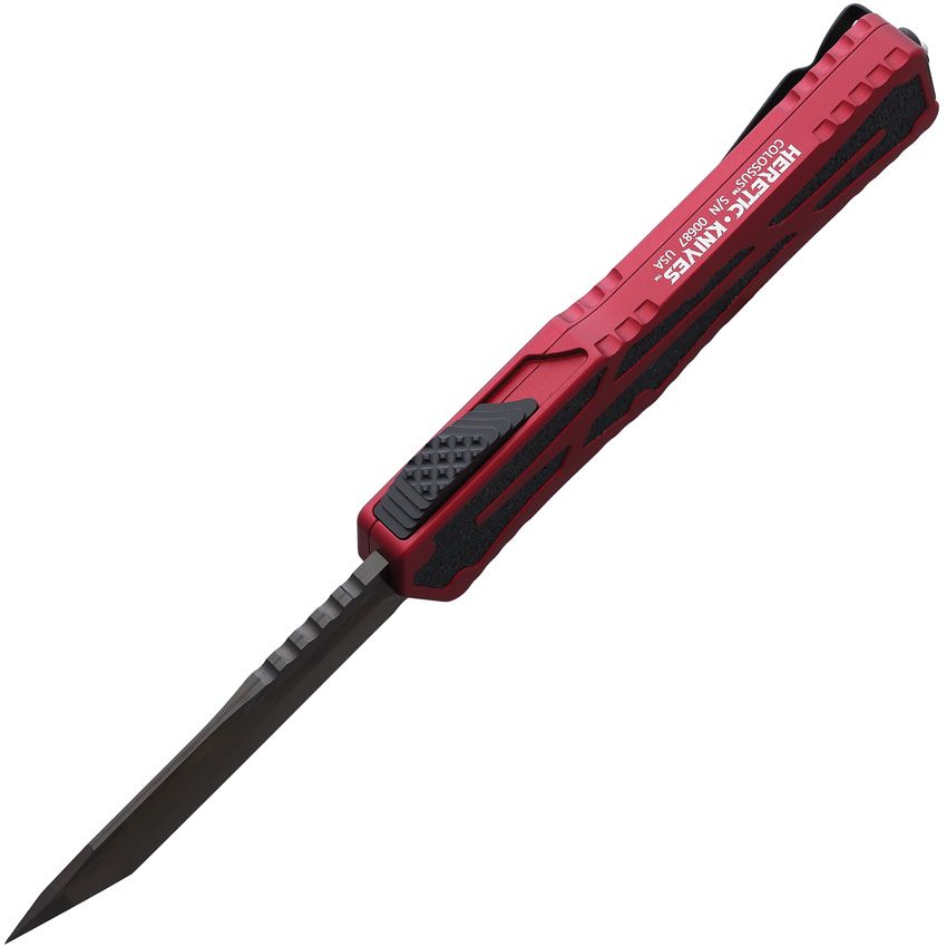 Couteau pliant AUTO COLOSSUS OTF TANTO RED Heretic Knives - Autre - Welkit.com