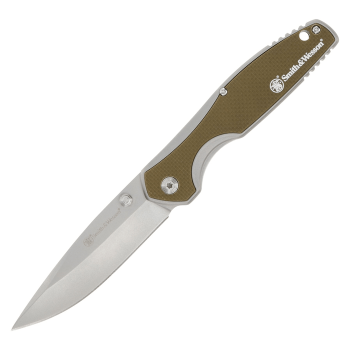 Couteau pliant CLEFT LINERLOCK A/O TAN Smith & Wesson - Coyote - - Welkit.com - 3662950106439 - 1