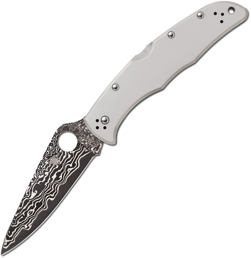 Couteau pliant ENDURA 4 TITANIUM DAMASCUS Spyderco - Autre - Welkit.com