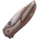 Couteau pliant IRON FRAMELOCK BROWN Reate Knives - Autre - Welkit.com