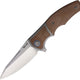 Couteau pliant MINI CROSSROAD FRAMELOCK BROWN Reate Knives - Autre - Welkit.com