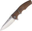 Couteau pliant MINI CROSSROAD FRAMELOCK BROWN Reate Knives - Autre - Welkit.com