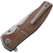 Couteau pliant MINI CROSSROAD FRAMELOCK BROWN Reate Knives - Autre - Welkit.com - 871373578560 - 2