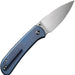 Couteau pliant QUBIT BUTTON LOCK BLUE We Knife Co Ltd - Autre - Welkit.com - 689826334652 - 3