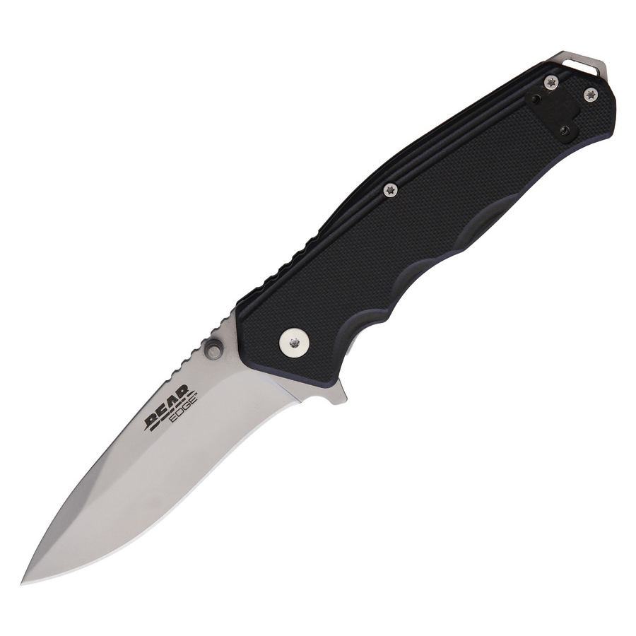 Couteau pliant SIDELINER LINERLOCK BLACK G10 Bear Edge - Noir - Welkit.com