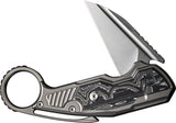 Couteau pliant YARDBIRD BUTTON LOCK ALUM FOIL We Knife Co Ltd - Autre - Welkit.com