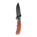 Couteau pliant Ares Raw Hunt manche bois exotique lame de 8,5 cm avec étui en cuir