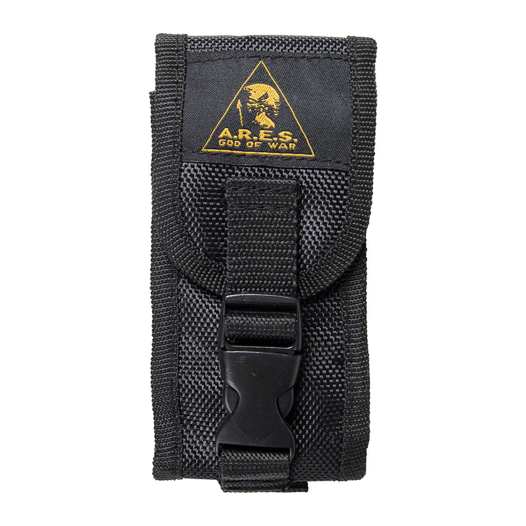 Couteau pliant Ares Sand Warior à lame semi-crantée avec étui de ceinture