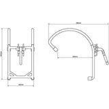 Crochet TITANIUM DOUBLE HOOK | 220 MM Olympia Triumph - Autre - Welkit.com