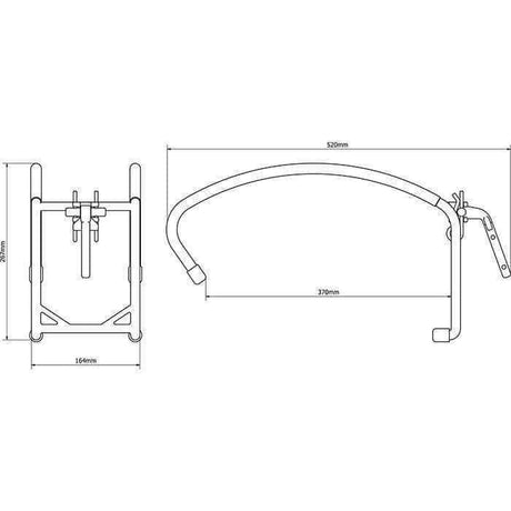 Crochet TITANIUM DOUBLE HOOK | 350 MM Olympia Triumph - Autre - Welkit.com