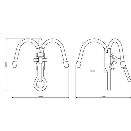 Crochet TITANIUM TRIPLE HOOK | 112 MM Olympia Triumph - Autre - Welkit.com