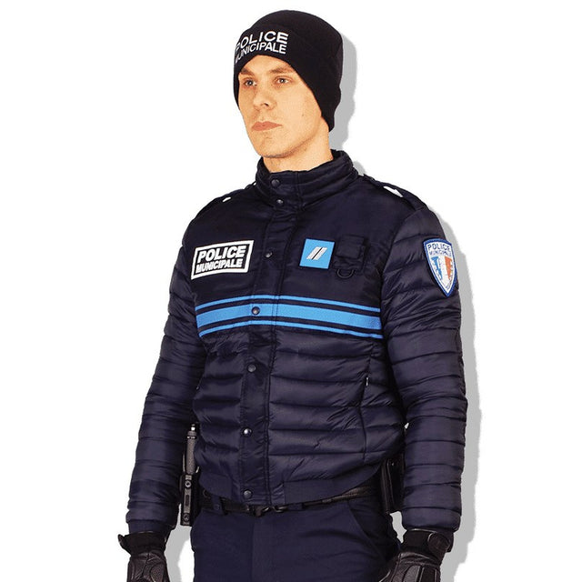 Doudoune légère Police Municipale GK Professional nylon bi-matière 4 poches bord côte