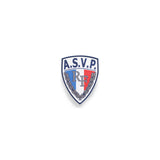 Écusson A.S.V.P. GK Professional en gomme 105 x 80 mm monté sur auto-agrippant crochet